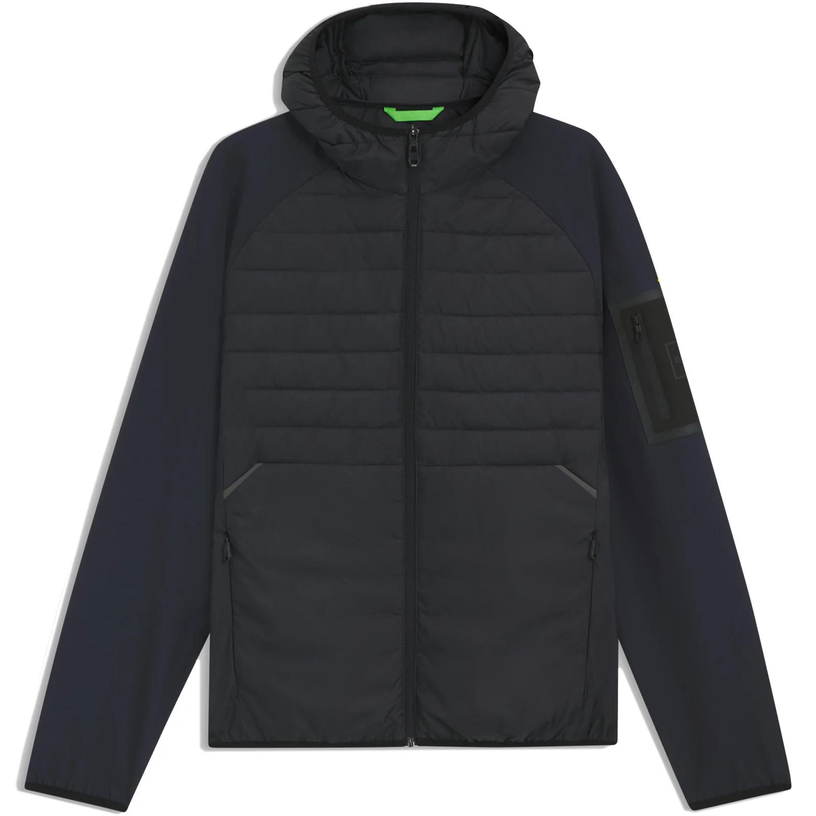 BOSS WATER-REPELLENNT JACKET WITH ZIPPED SLEEVE POCKET-DARK NAVY media preview 5