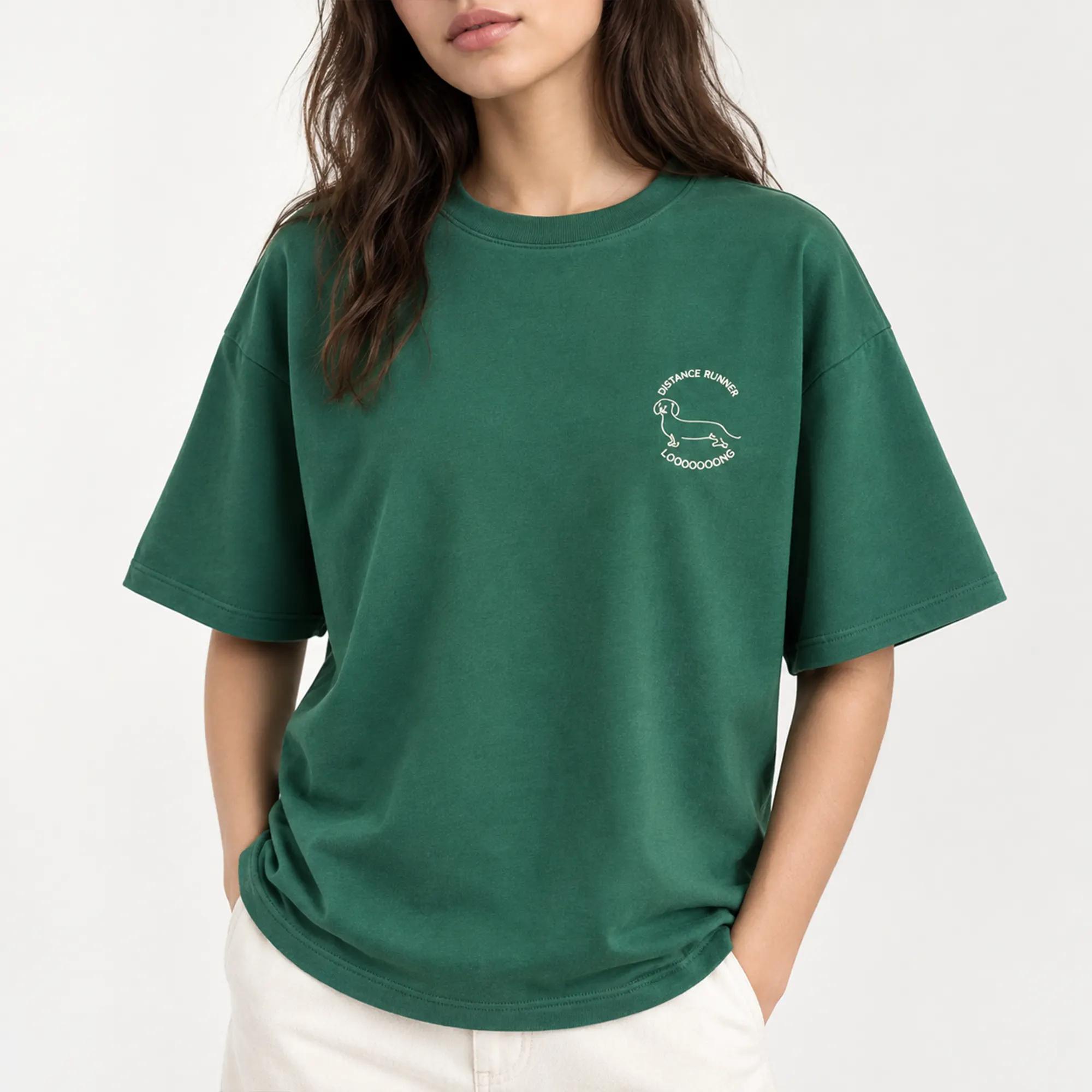 WOMEN'S OVERSIZED GRAPHIC CREWNECK COTTON T-SHIRT product image